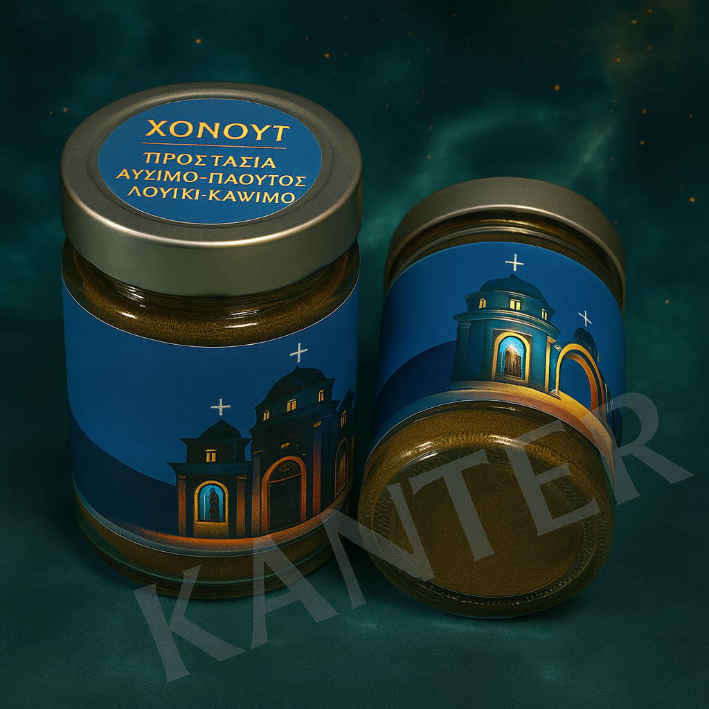 “Χονουτ – ιερή πούδρα για κάψιμο με σκοπό την προστασία και την αφθονία, σε μπλε συσκευασία.”